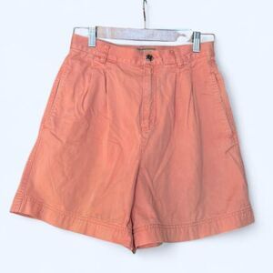 Liz Claiborne Vintage High-Rise Women's Orange Shorts - Size 8 petite